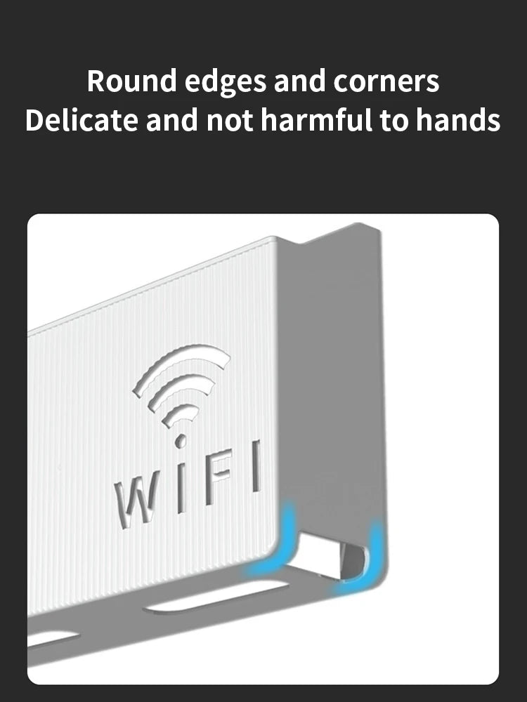 Boîte de rangement pour routeur domestique, WIFI sans fil, décodeur TV, support de rangement mural, pour salon, rangement de tri de chambre à coucher