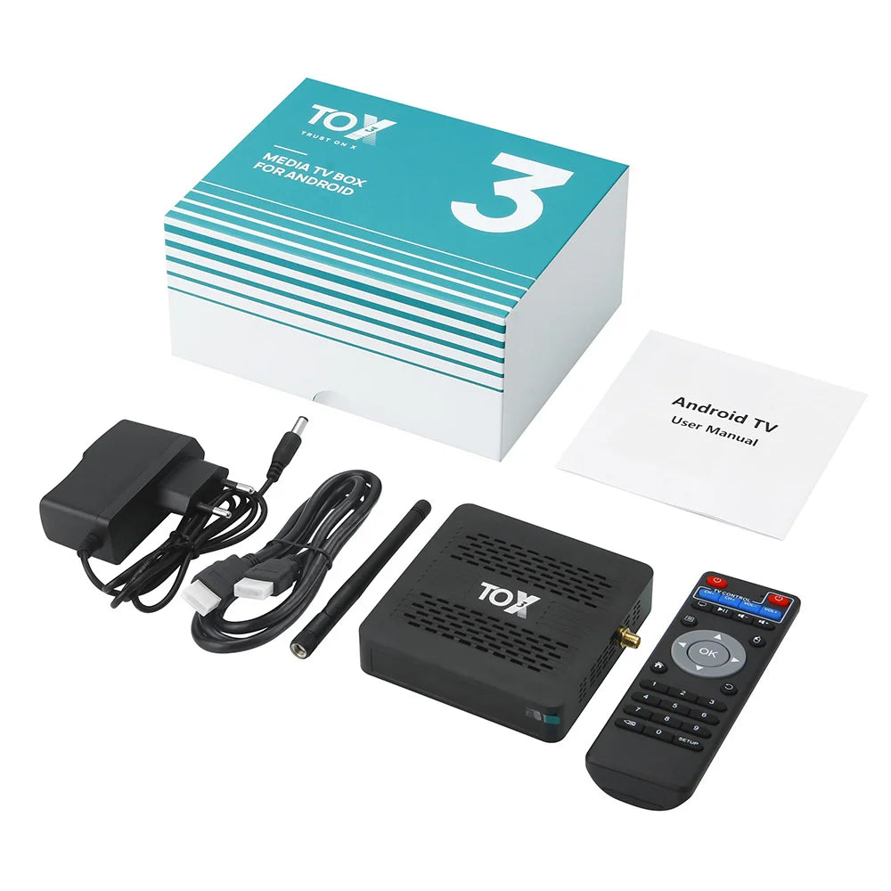 TOBERY-Boîtier Smart TV Android 11, Amlogic S905tage, 4 Go/32 Go, WiFi 1000m, BT, 4K, lecteur multimédia décodeur