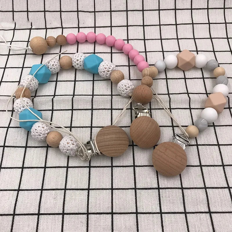 ABCPICK-Attache-tétine en bois pour bébé, 20 pièces, clip de sucette, accessoires, rapide, pour exécutif, jouets, cadeau, bricolage