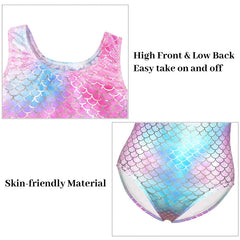 Justaucorps de gymnastique pour filles, vêtements de danse pour enfants avec short assorti, bandeau pour enfants