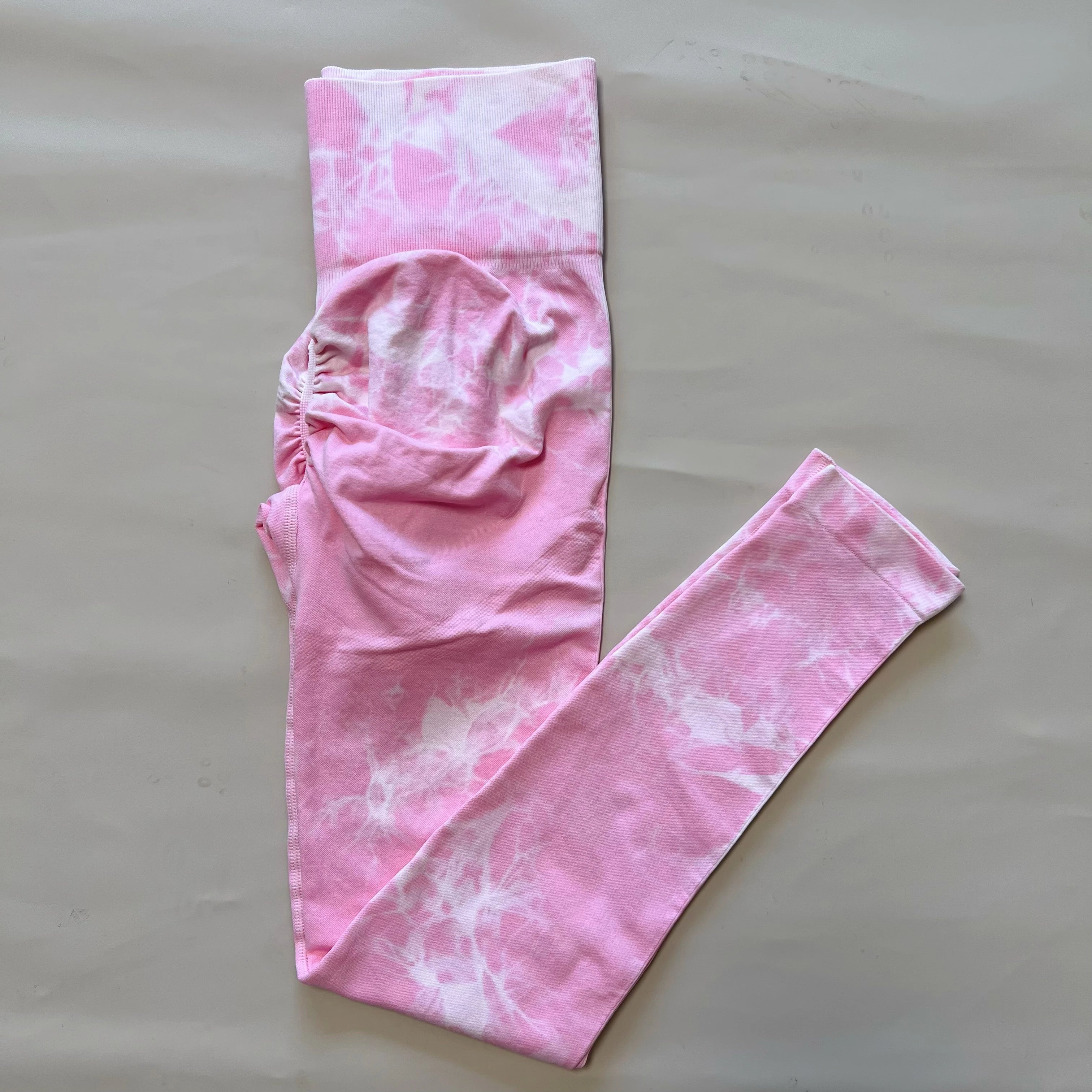 Femmes Tiedye Gym Leggings Sans Couture Mujer Push Up Pantalon Sans Couture Scrunch Sport Fitness Taille Haute Entraînement Yoga Leggins Livraison Directe
