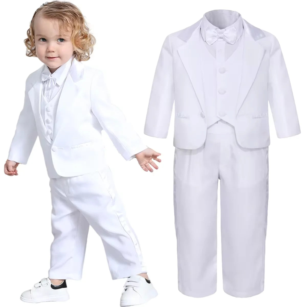 Baby boy costume set, suitable for christening, Easter, church, wedding, birthday, formal ceremony, performance, tuxedo