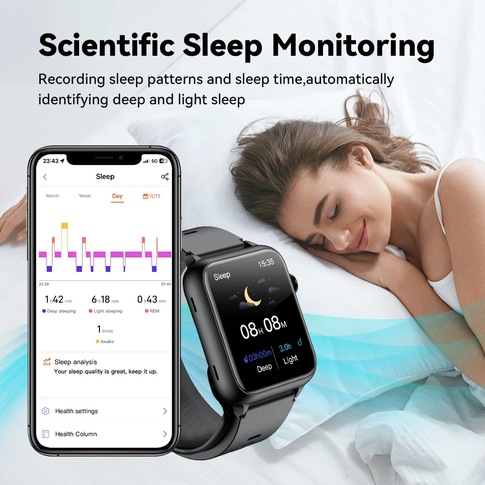 2025 nouvelle montre intelligente NOYAFA précision mesure de la pression artérielle moniteur de santé Smartwatch hommes 320*386 IPS écran couleur