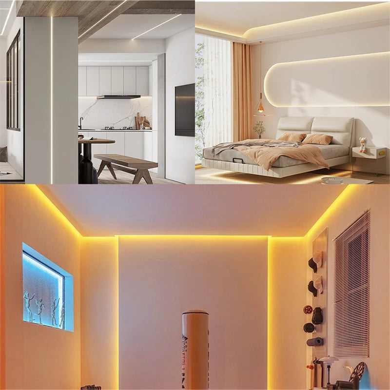 LED Strip Light with Ripple Sensor and Hand Swipe, Backlighting for TV, Kitchen, Under Cabinet, DC 5V, USB 2835