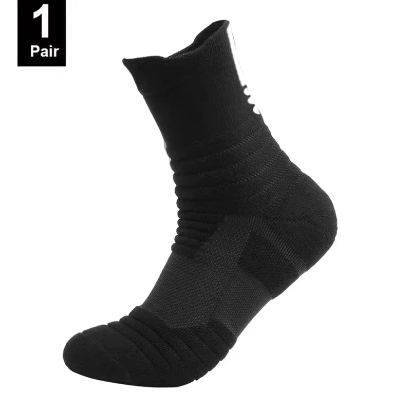 1/3 pairs of men's non-slip football socks, cotton socks, short and long tube, breathable and deodorizing sports socks, sizes 39-45