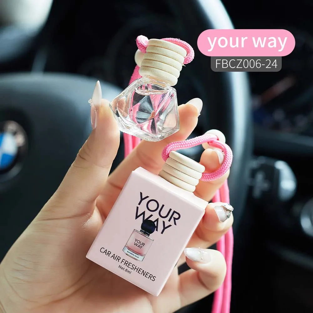 8ml Fresh Natural Car Scent Fruity Car Air Fresheners Sustainable Brand Coconut Peach Scent Jadec Car Pendant Deodorant