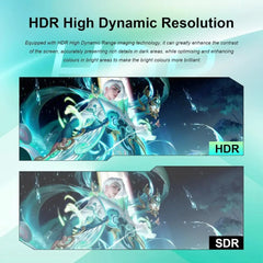 DJIEX – moniteur de jeu FHD incurvé de 24 pouces, résolution 1920x1080p, taux de rafraîchissement 100Hz, rapport d'aspect 16:9, inclinaison ergonomique, moniteur domestique