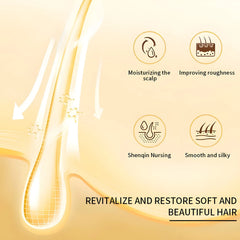 Après-shampooing sans lavage, racine pénétrante pour cheveux sains, lissage des cheveux, adapté à tous les types de cheveux