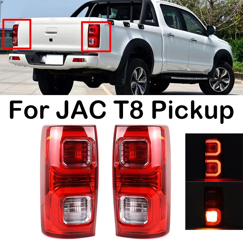 Feu arrière de voiture avec ampoules, faisceau de câbles, feu arrière pour pick-up JAC T8, accessoires de voiture, nouvelle collection