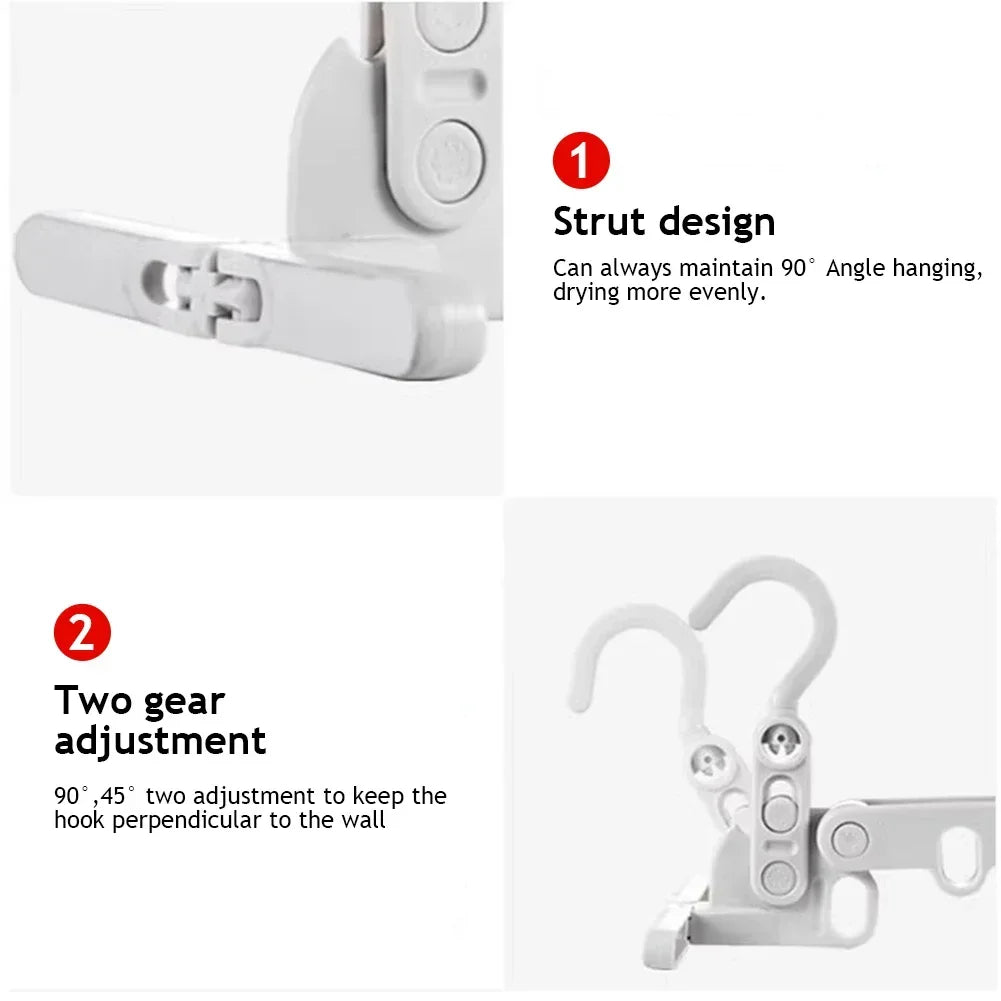 Cintre à vêtements Portable à 5 trous, support de séchage de voyage pliable pour hôtel Camping sac à dos