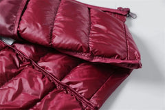 Femme printemps rembourré à capuche longue veste blanc canard vers le bas femme pardessus Ultra léger mince solide vestes manteau Portable Parkas