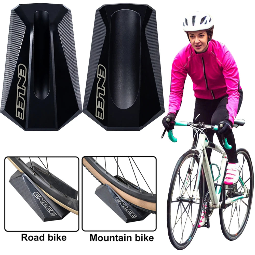 Bicycle front wheel riser for nighttime training, night bike stand, bike stabilizer, bike trainer