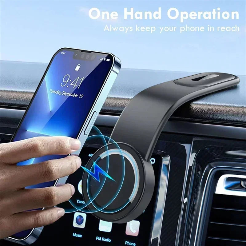 Support de téléphone magnétique pour voiture, Support magnétique pour tableau de bord de voiture, pour Macsafe iPhone 15 14 13 12 Pro Max