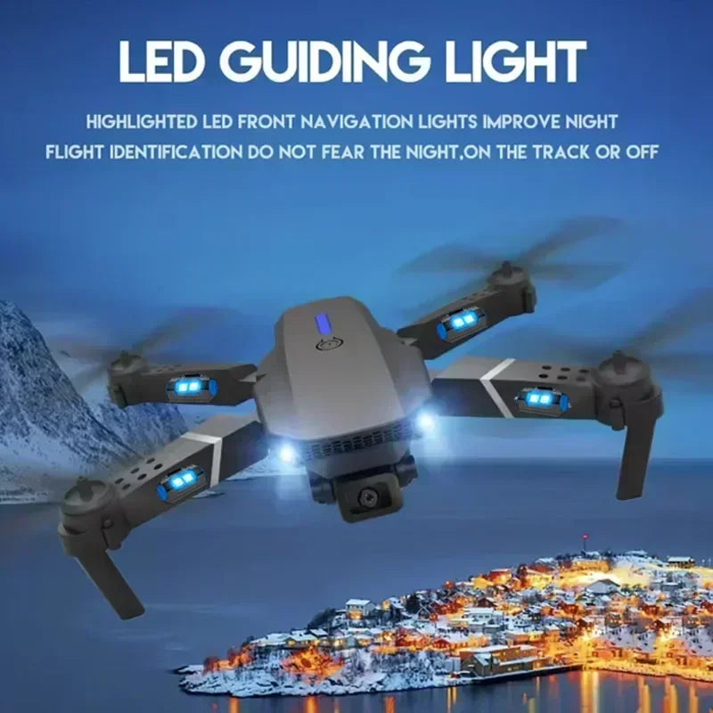 Drone E88Pro RC 4K Professionnel avec Caméra HD Grand Angle 1080P, Hélicoptère RC Pliable, Hélicoptère, WiFi, FPV, Détient le Tablier, Populaire