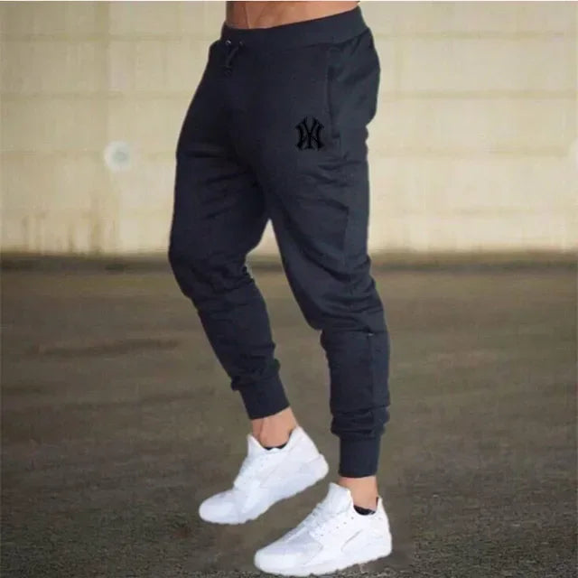 Men's slim fit athletic jogging pants, fitness track pants, sweatpants, Harajuku streetwear, casual summer wear, fjNew