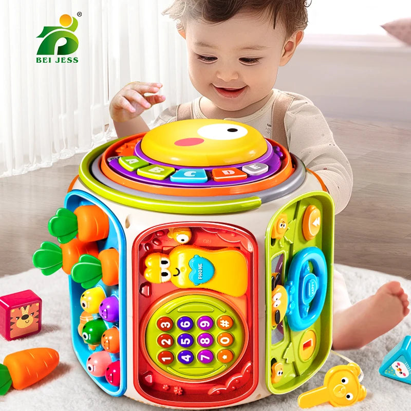 Jouets sensoriels Montessori pour enfants, jeux de développement cognitif avec tri des couleurs et activités d'apprentissage des formes, cadeaux de 3 ans