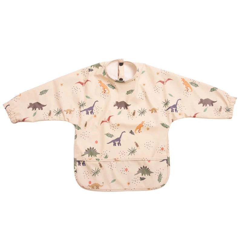 Bavoirs imperméables pour nouveau-né, bavoir blouse de peinture pour enfants à manches longues pour garçons et filles, tablier d'alimentation facile à nettoyer, articles pour bébé