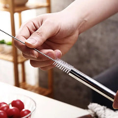 FAIS DU 4 pièces 12mm paille réutilisable en acier inoxydable 304 avec brosse de nettoyage pour un sorter facile des smoothies épais et des Milkshakes