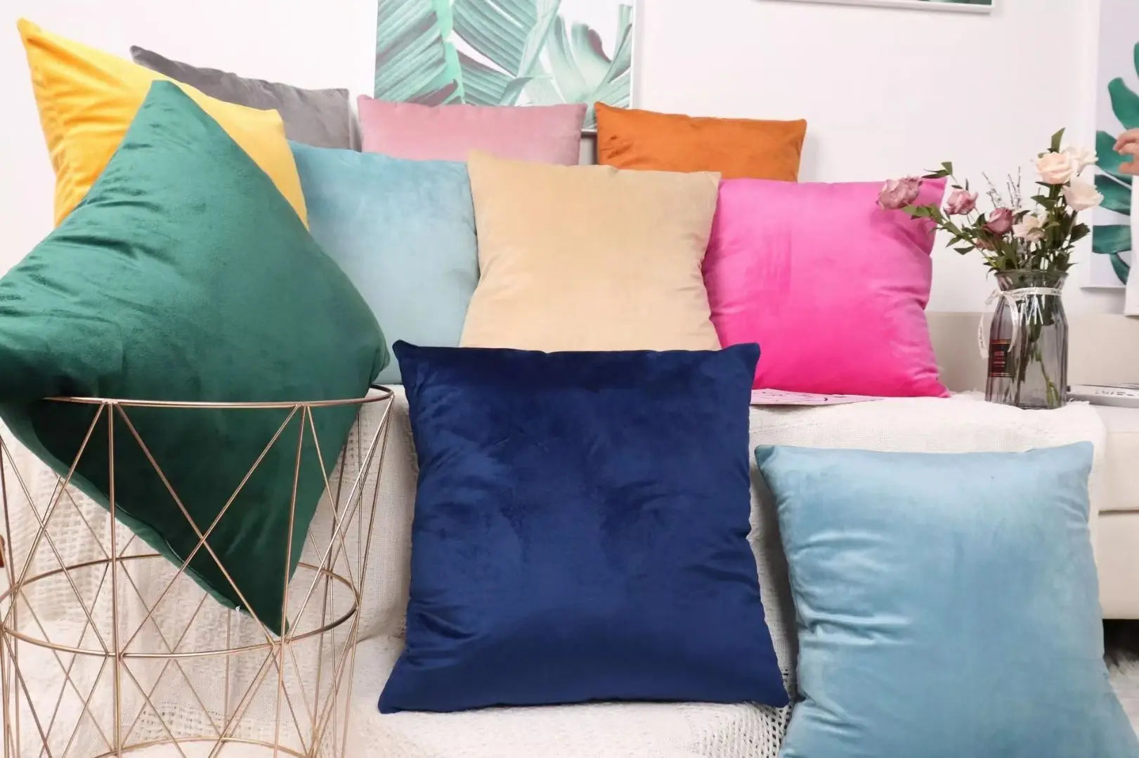 Housses d'oreiller MANBAS pour salon, canapé ou accessoires de lit