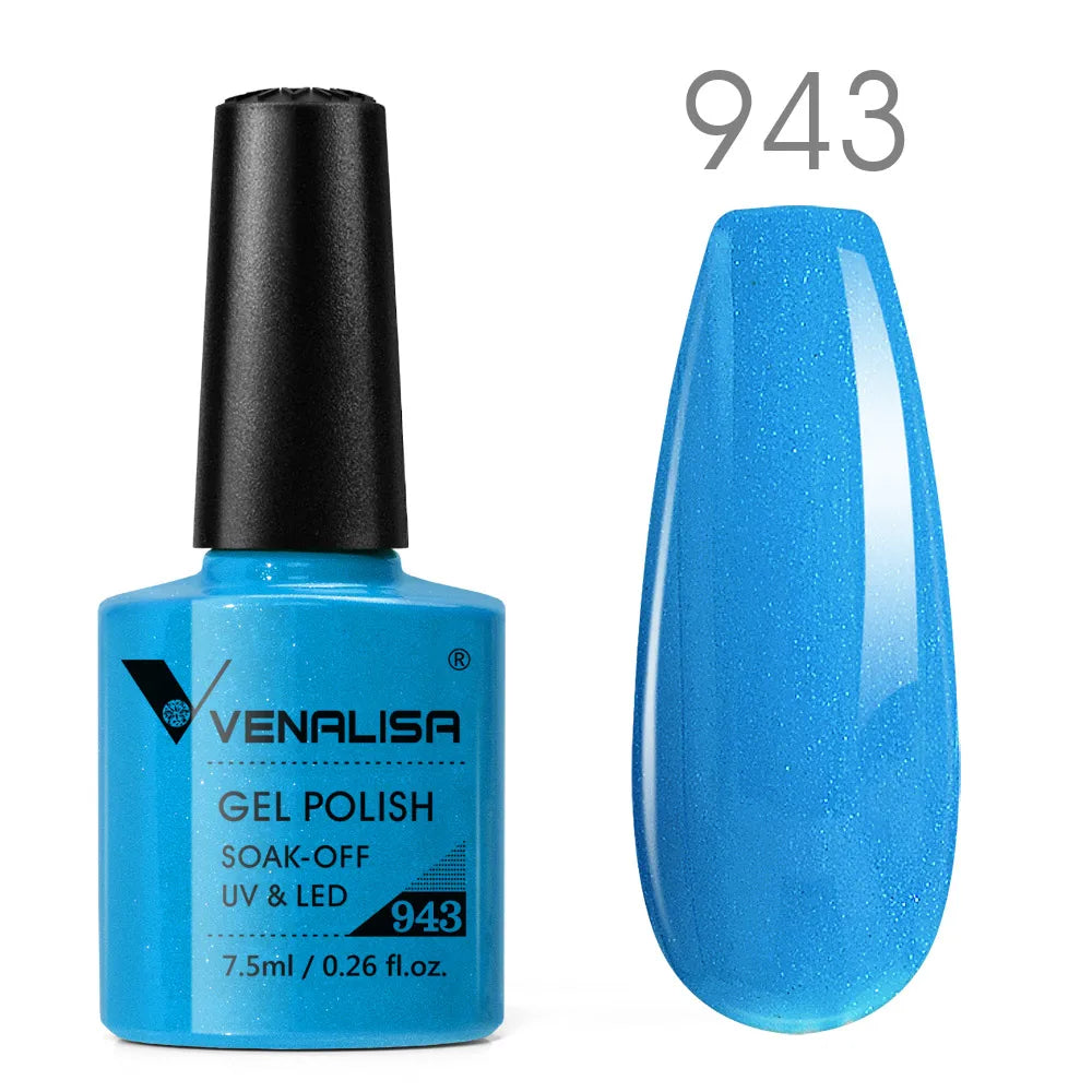 Venalisa vernis à ongles Gel à paillettes réfléchissantes couleur néon couverture complète Pigment Nail Art manucure tremper l'émail vernis Gel UV