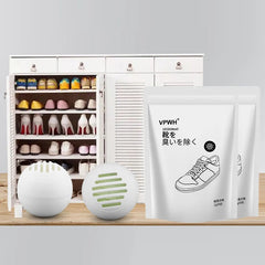 Désodorisant et désodorisant pour chaussures, 6 pièces, parfum fruité, déodorant essentiel pour soins des pieds