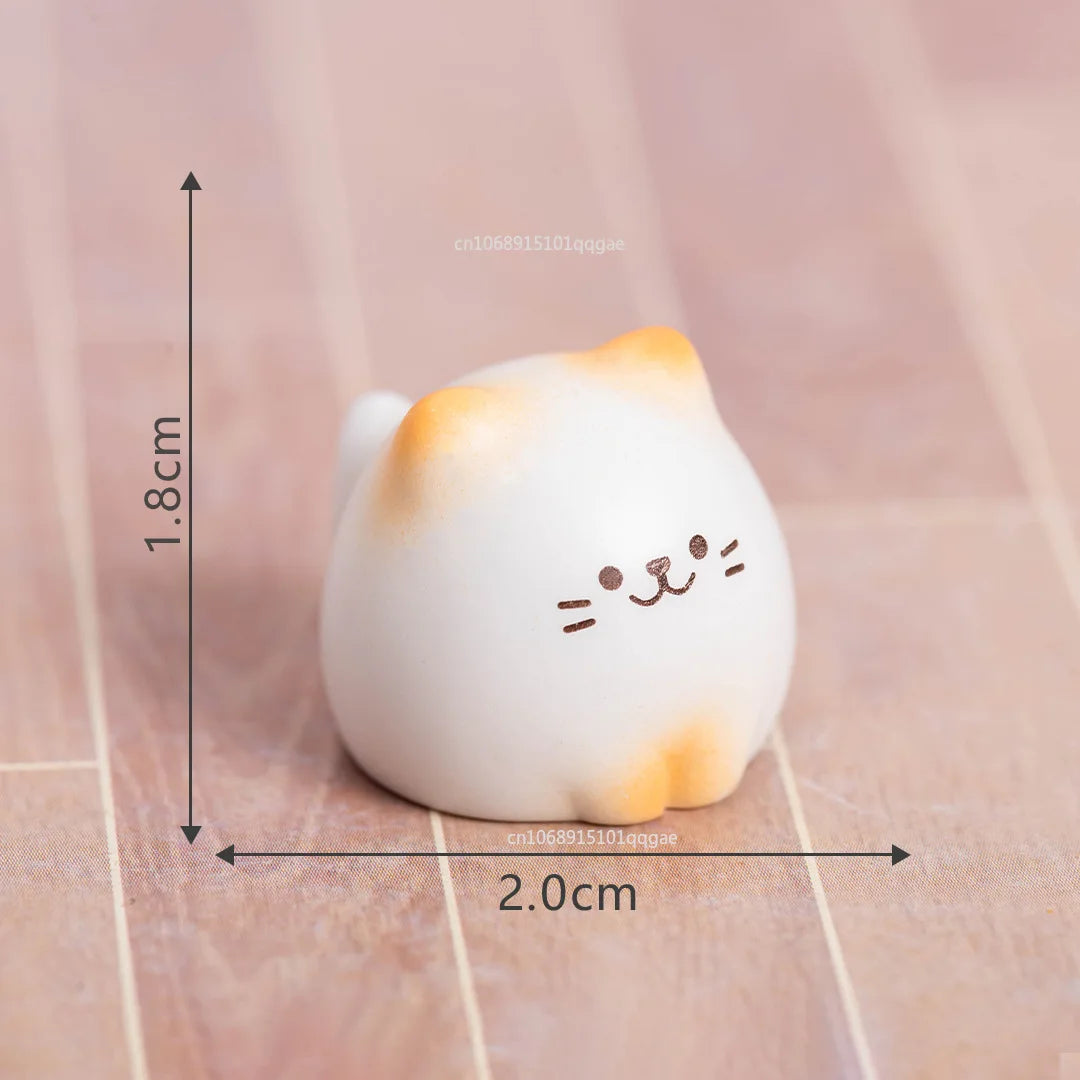 Nouveau modèle de chat de richesse de dessin animé mignon créatif, décoration de bureau, Figurine animale, ornements de chat, accessoires de décoration