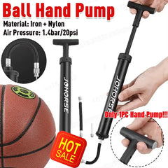 Pompe à air manuelle multifonction pour ballon de football, gonfleur de football portable, pompe de basket-ball compacte, pompe à air manuelle pour ballon de football et volley-ball