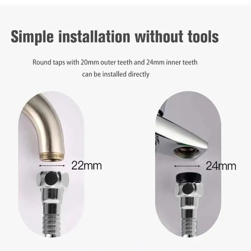 BAOKEMO buse de robinet robinet d'évier de cuisine Booster tête de pulvérisation 3 Modes de sortie d'eau Rotation à 360 degrés