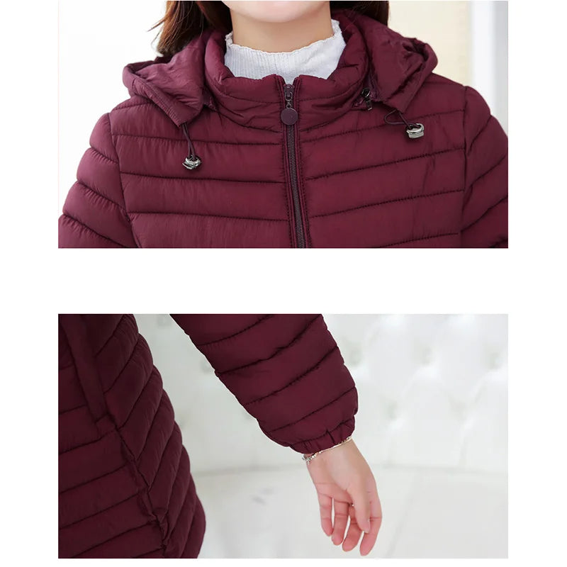 2025 nouvelle veste d'hiver de haute qualité pardessus stand-callor manteau femmes mode vestes hiver chaud femme vêtements décontracté Parkas