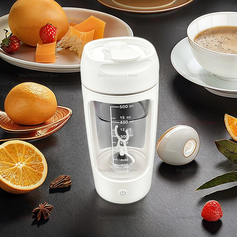 Bouteille de crème vibrante automatique portative électrique d'usb de 500ml, tasse vibrante Rechargeable tasse de mélange de poudre de protéines de forme physique de sport
