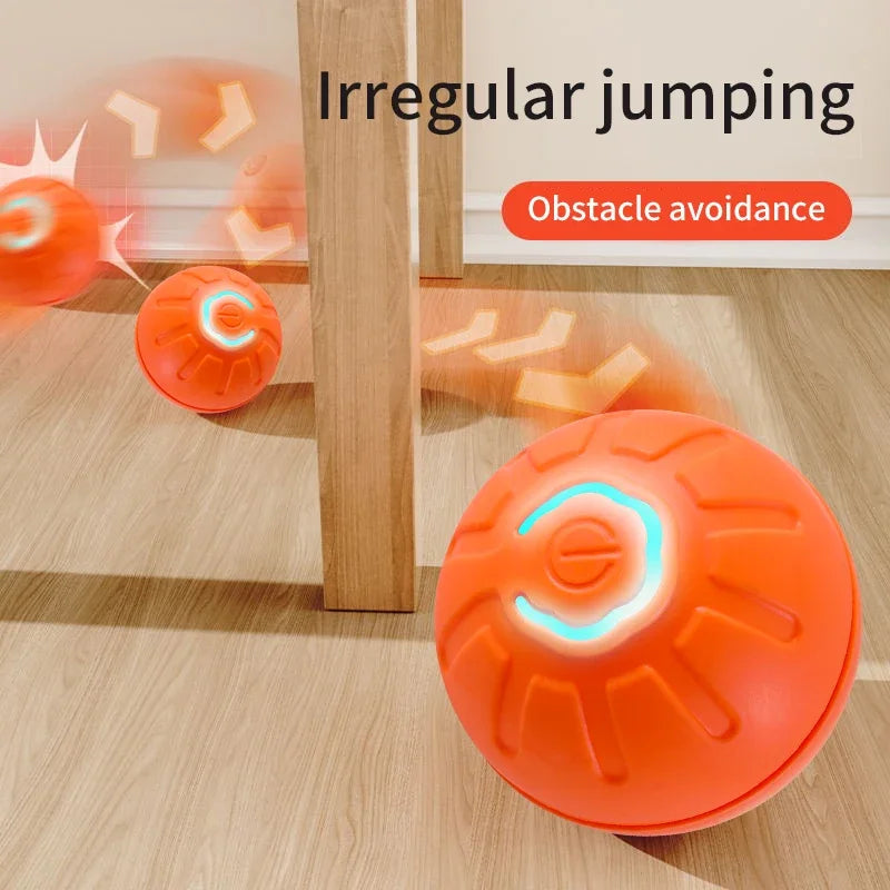 Jouet coule électronique intelligent pour animaux de compagnie, boule mobile, USB, mouvement automatique, rebondissant pour chiot, cadeau d'anniversaire, produit pour chat