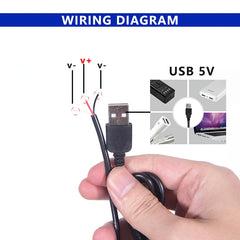 LED strip light kit for tourist information, flexible bar light, dimmer controller, USB, 0.5-5m, 5V, 120g/m, 3000K, 4000K, 6000K CCT, 4 buttons, 2m