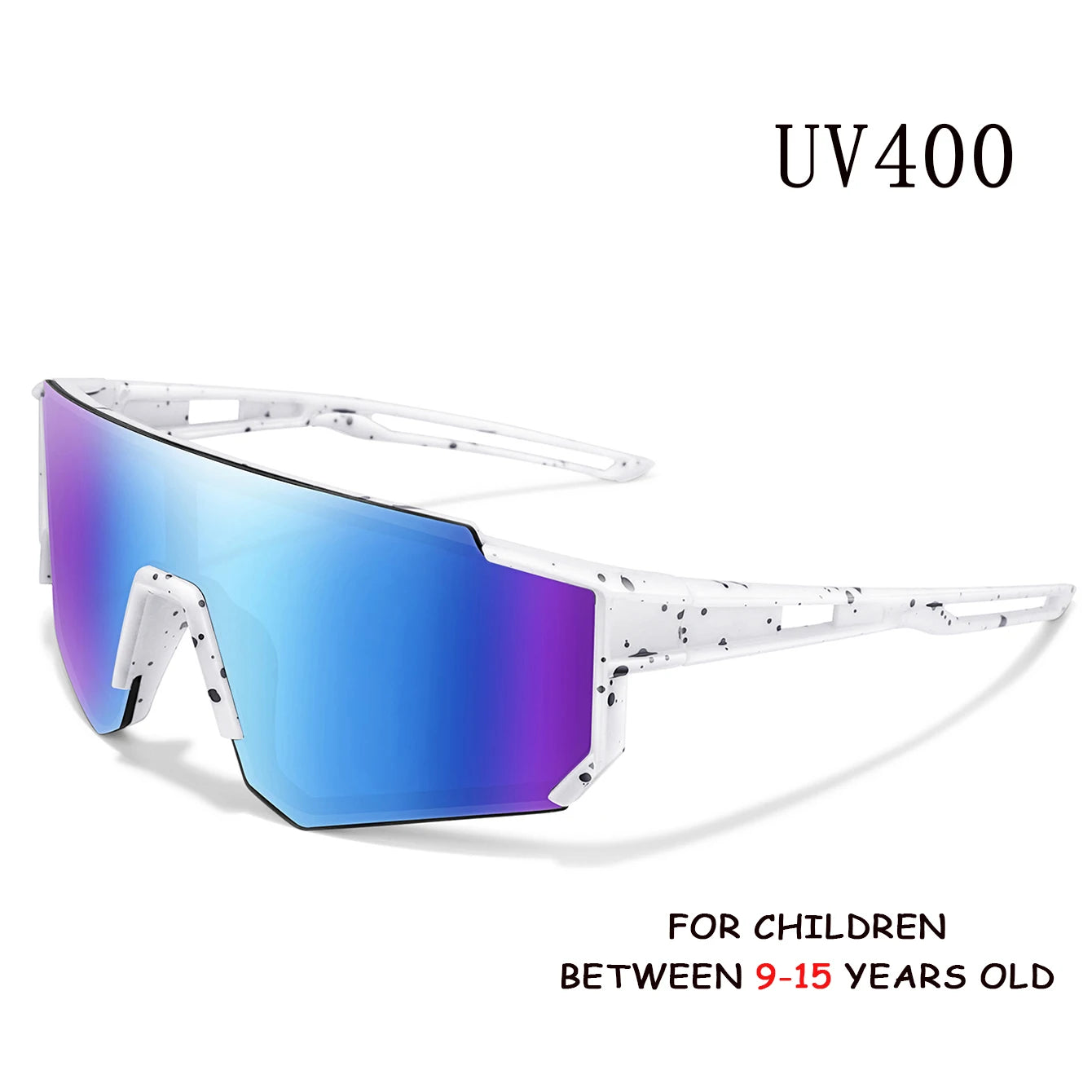 Âge 9-15 jeunes lunettes de cyclisme adolescents lunettes de soleil vtt vélo vélo lunettes de baseball enfants sports de plein air garçons filles UV400
