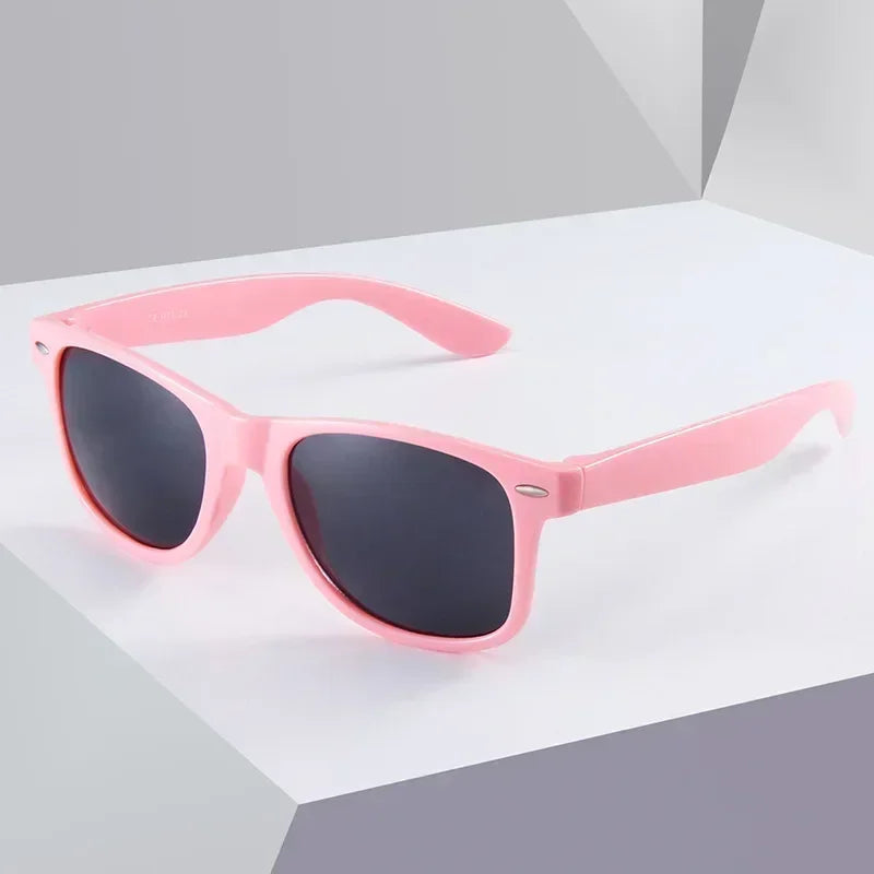 12 couleurs à la mode nouveaux enfants lunettes de soleil mode carré lunettes d'extérieur nuances pour enfants garçons filles UV Preotection lunettes de soleil