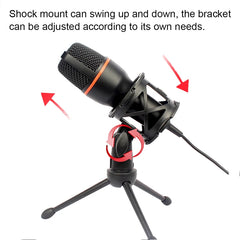 Microphone filaire à condensateur USB/RGB, 3.5mm, pour PC, ordinateur portable, jeu, Podcast, Studio, professionnel, Anti-blocage, pour bureau