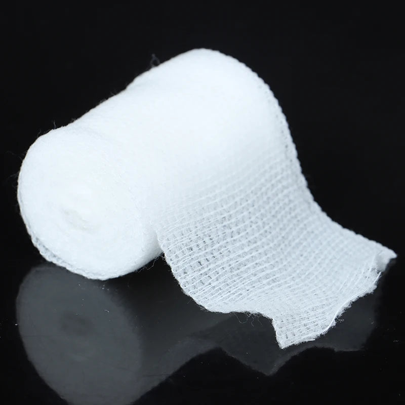 10 rouleaux/lot 5cm x 4.5m PBT pansement élastique trousse de premiers soins rouleau de gaze pansement