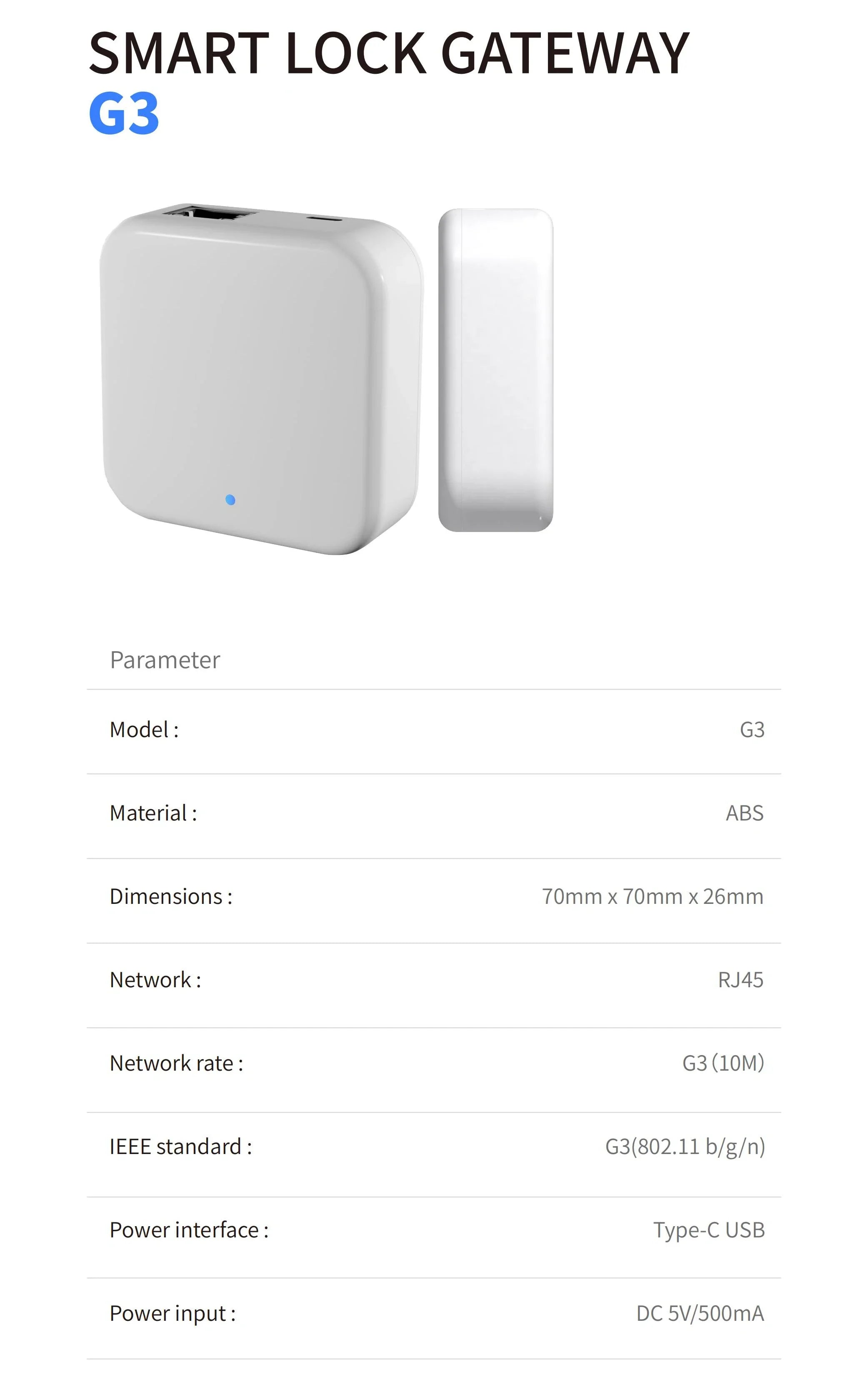 TTLOCK passerelle G2 G3 G3P G4 Bluetooth vers Wifi passerelle Hub WIFI/RJ45/POE/4G TLE pour serrure de porte de maison intelligente Ttlock App contrôle de téléphone