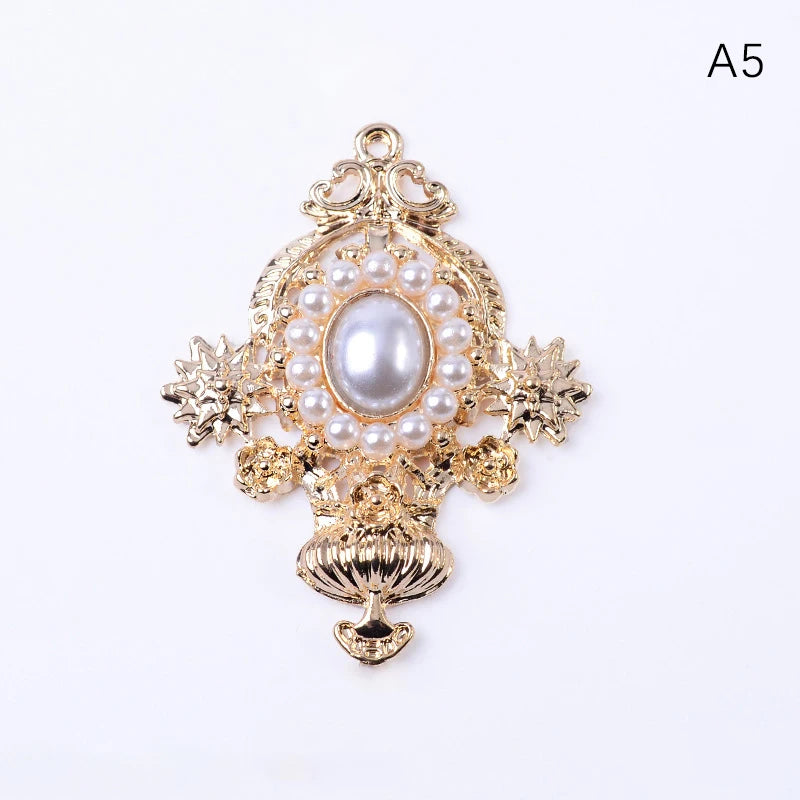 Accessoires de bijoux en alliage de diamant, pendentif de personnalité de mode, accessoires de cheveux de bricolage, matériel de boucles d'oreilles