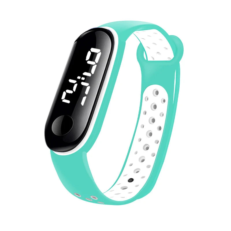 Montres numériques LED pour enfants, montre-bracelet en silicone pour garçons et filles, horloge de sport étanche, luxe, nouveau