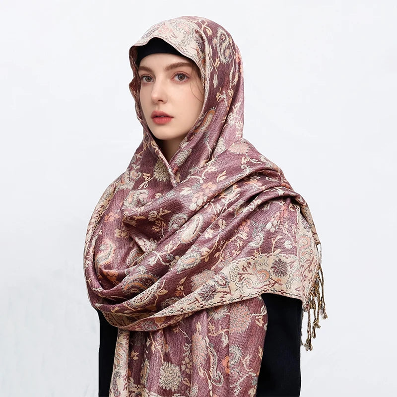 Foulard Paisley impressions Design Hijabs Pour Femme Cachemire Pashmina Chale Dame enveloppe Chaud Hiver Foulards Femme