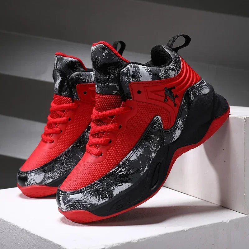 2025 chaussures de Basket-ball pour enfants baskets nouveaux garçons marque semelle épaisse antidérapant enfants chaussures de sport enfant garçon Basket formateur chaussures