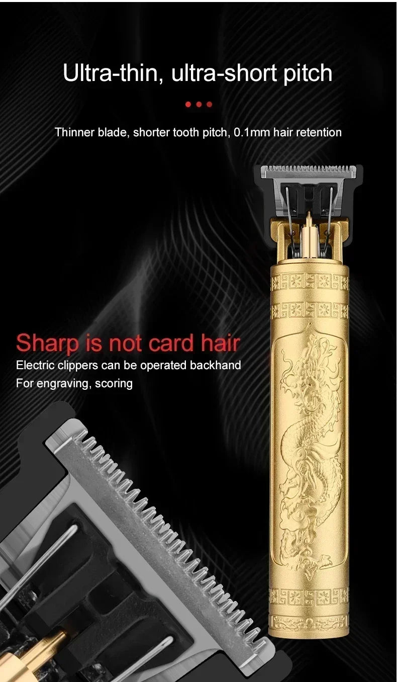 Tondeuse à cheveux électrique T9 pour hommes, tondeuse à barbe, tondeuse à cheveux Linge, machine de découpe de cheveux, barbier professionnel, rasoir