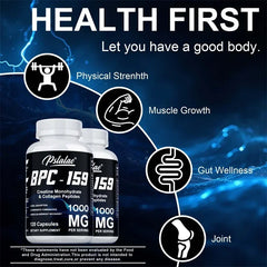 BPC-159, créatine monohydrate et peptides de collagène – Soutient la récupération musculaire et athlétique, améliore l'énergie et l'endurance