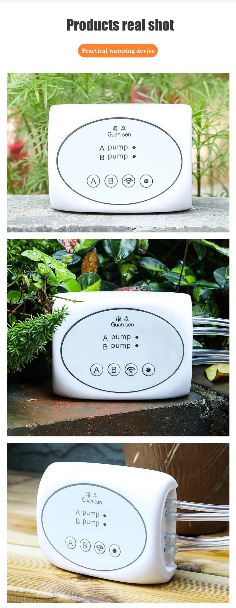 WiFi Smart Garden Irrigation Controller, Automatic Drip Irrigation System Kit for Plants, Mobile Phone Control, Watering Timer Device