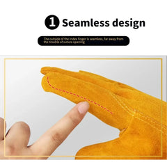 Gants de travail en cuir de vache souple pour hommes, pour conducteur, chasse, conduite, ferme, jardin, soudage, Protection de sécurité, gant de mécanicien