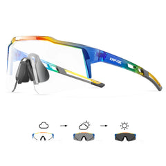Kapvoe-Lunettes de soleil photochromiques pour enfants, lunettes de vélo de sport, lunettes de vélo d'extérieur pour garçons et filles, lunettes pour adolescents, UV400