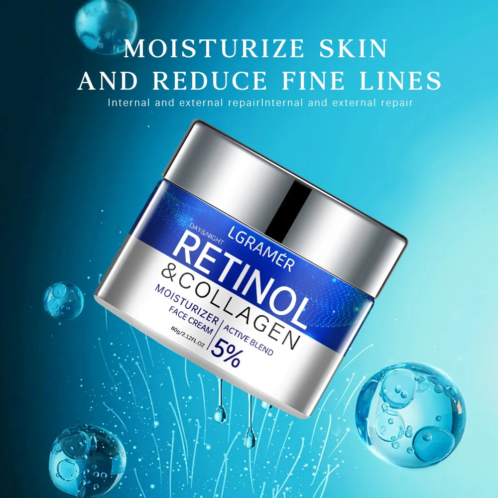 Crème anti-âge raffermissante au rétinol déformable remodelante, raffermissante, liftante, estompe les ridules, blanchissante, hydratante, éclaircissante, soins pour la peau, cosmétique