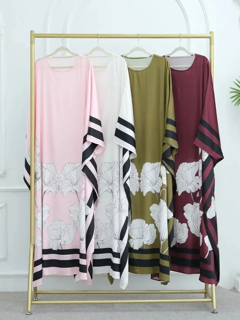 Ramadan Kebaya Muslim Abaya Damen Dubai Luxury Caftan African Dresses for Women Turkey Islam Moroccan Caftan Muslim Women's Dress