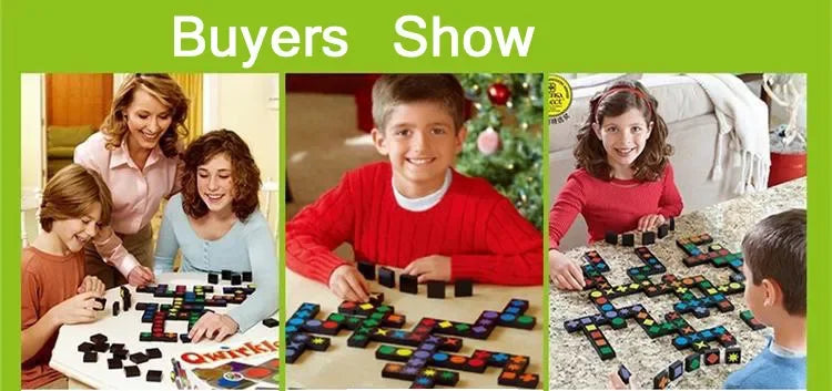 Qwirkle - Explore wooden games for children and adults, parent-child play toy, leisure, learning, gifts, new