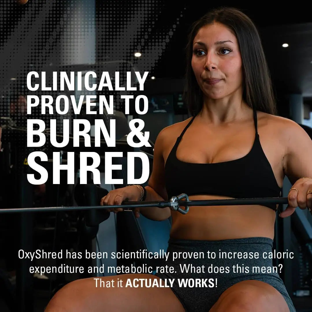 Poudre de pré-entraînement Oxyshred - Poudre de pré-entraînement avec L Glutamine et carnitine d'acétyl, boisson énergisante - Blast cosmique et mangue